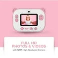 myFirst Camera Insta 2 Kids Instant Print Camera 12MP Photos 1080P Video, microSD Card, Neck Lanyard, Gift for Girls 5-12 (Pink)