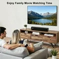 TOPVISION Sound Bar for TV, 50W Bluetooth 5.4 Soundbar with Subwoofer, 3D Surround Sound System with Optical/AUX/RCA/USB