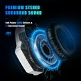 RUNMUS Gaming Headset for PS4, PS5, Xbox One, PC Headset w/Surround Sound, Noise Canceling Over Ear Gaming Headphones with Mic & LED Light