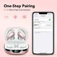 Tikland Wireless Ear Buds Bluetooth 5.3 Headphones Wireless Earbuds with Mic HD Stereo 80 Hours Playback Bluetooth Headphones IPX7 Waterproof Sports Earbuds Rose Gold