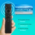 Solar Voice Remote for Samsung Frame TV, Samsung universal remote for smart tv, Solar Powered, Self-Charging TV Remote Control, USB-C Rechargeable,4 Shortcut Keys, Black