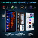 Headwolf FPad5 Pro Android 14 Tablet, 8.4 Inch FHD Display, MTK G99, 16GB RAM 256GB Storage, 5500mAh, 5G WiFi, Great for Work and Play