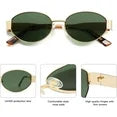 KWATE Retro Oval Sunglasses for Women Men Trendy Sun Glasses Classic Shades UV400 Protection