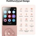 MP3 Player with Bluetooth and 32GB TF Card,HiFi Music Player with Built-in Speaker,Earphones, Multifunctional MP3 Players with FM/Recording/E-Book/Video, Supports up to 128GB for Kids,Running,Walking