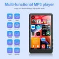 48GB Mp3 Player with Bluetooth, 4.0" Touchscreen Music Player with Speaker, Portable HiFi Sound MP4 MP3 Player with Earphones, Voice Recorder, E-book, Picture, Up to 256 GB, Black
