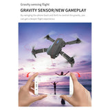 Casrra Drone Dual HD Cameras, FPV Foldable, Kids & Adults RC Quadcopter for Beginners, 2 Batteries, Carrying Case, Gray