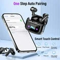Touch Screen Wireless Earbuds, Bluetooth 5.4 Ear Buds with Multifunctional with ENC Noise Cancelling MicClear Calls Earphones, 48H Bass Stereo Headphones, IP7 Waterproof Headphones for Workout