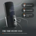 FIFINE K669B USB Microphone for PC, Laptop, PS5 Gaming, Metal Condenser Microphone with Gain Control for Streaming, Vocal Recording, Online Meetings