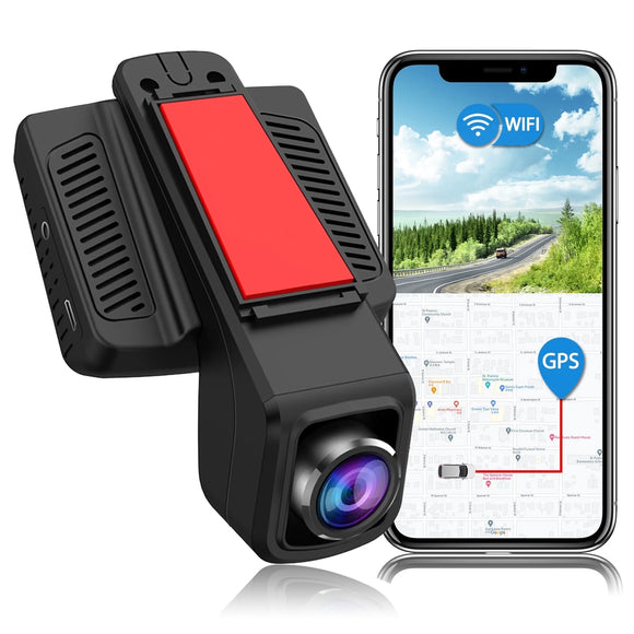 TOGUARD Dash Cam 1080P Dash Cam Front Dash Camera for Cars with GPS Tracking, Wifi, Parking Monitor, Loop Recording, G-sensor