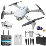 Casrra Drone Dual HD Cameras, FPV Foldable, Kids & Adults RC Quadcopter for Beginners, 2 Batteries, Carrying Case, Gray