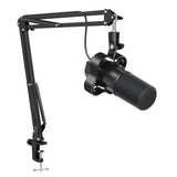 FIFINE K688 XLR USB Podcast Microphone with Boom Arm for PC Computer, Studio Dynamic Microphone Kit for Music Recording with Mute, Monitor-K688CT