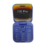 Folding Flip Phone for Seniors Dual SIM Big Button 2.6in Screen Loud Speaker HD Camera 1400mAh Battery SOS Flashlight Elderly Cellphone Easy Use Rectangle