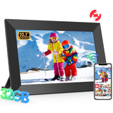 Frameo WiFi Digital Picture Frame, TEMASH 10.1" Digital Photo Frame 32G Memory with 1280*800 IPS Touchscreen, Auto Rotate, Gift for a Loved One!