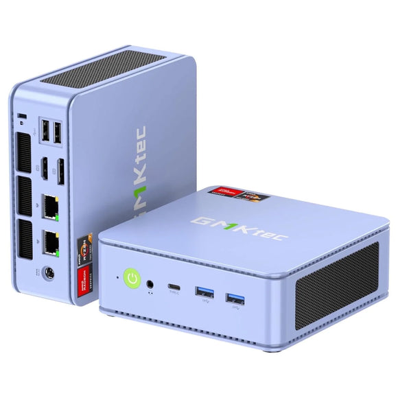 GMKtec Gaming Mini PC, 32GB RAM 1TB SSD, AMD Ryzen 7 5825U(Up to 4.50Ghz), Windows 11 Pro Mini Computers, Triple Display, Dual 2.5G LAN, Nucbox M5 Plus