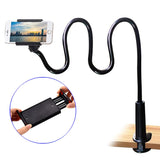 Gooseneck Bed Phone Holder Long Arm Phone Mount for Desk, Clip Bracket Clamp Stand for 4.0-6.5'' Mobile Cell Phone Stand