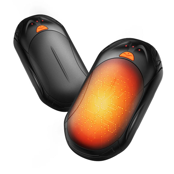 Electric Hand Warmers Rechargeable: 2 Pack 6000mAh USB Hand Warmer Reusable Portable Pocket Heater 3 Heating Modes Rechargeable Hand Warmer - Tech Gifts for Men Women Raynauds Camping
