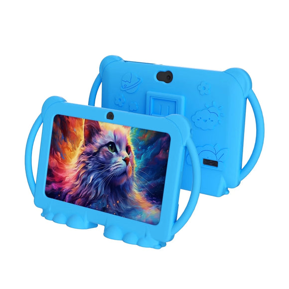 Kids Tablet 7 Inch Tablet for Kids Android Toddler Tablets Children Tablet for Girls boys with protective Cover 32GB+4GB WiFi Bluetooth Dual Camera Educationl Games Parental Control Kids Software