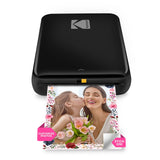 Kodak Step Mobile Instant Photo Printer 2x3" (Black), Compatible with iOS, Android & Bluetooth