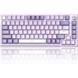 MageGee Portable 60% Mechanical Gaming Keyboard, MK-Box LED Backlit Compact 68 Keys Mini Wired Office Keyboard with Red Switch for Windows Laptop PC Mac - Purple