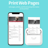 Mini Pocket Printer, Portable Bluetooth Thermal Printer, for Android or IOS APP, Inkless Printer Kids, Friends