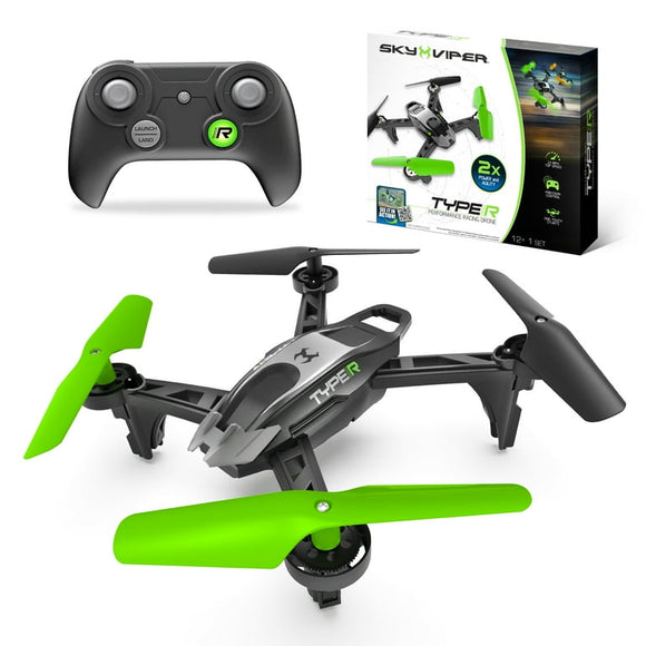 Sky Viper Type-R Electric RC Drone, 18727, 1-Touch Stunts