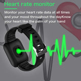 D13 Smart Watches Men Women 116 Plus Heart Rate Watch Smart Wristband Sports Watches Smart Band Waterproof Smartwatch Android
