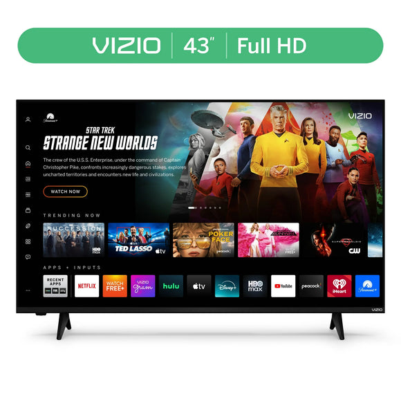 VIZIO 43” Class Full HD 1080p LED Smart TV (VFD43M-08)