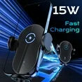 VEAT00L Wireless Car Charger,15W Qi Fast Charging Auto-Clamping Car Charger Phone Mount Air Vent Cell Phone Holder Compatible with iPhone 16/15/14/13/13 Pro/12 Pro12/11, Samsung S23/S22/S10/S9/S8