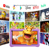 niuniutab Kids Tablet,7 inch Android for Kids, 3+5GB RAM 64GB ROM, 1024x600 IPS HD Touchscreen, Tablet with Parental Control, WiFi, Bluetooth,Quad-core(Purple)