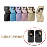 2024 New I17pro Mini Flip Phone Keypad Non-smartphone Elderly Phone 2G Network Foldable Multilingual Dial Phone Speed Radio t big flip phone,foldable New seniors tmobile phone,small father'