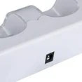For Nintendo Wii Controller & Wii U Remote - Dual Charger Charging Dock with 2x Rechargeable 2800 mAh Battery, White