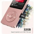 MP3 Player with Bluetooth and 32GB TF Card,HiFi Music Player with Built-in Speaker,Earphones, Multifunctional MP3 Players with FM/Recording/E-Book/Video, Supports up to 128GB for Kids,Running,Walking