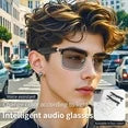 Smart Glasses with Auto-Tinting Lenses - Touch Control, HD Audio, Built-in Mic - Wireless, Rechargeable, Anti-Blue Light for Work/Driving