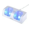 For Nintendo Wii Controller & Wii U Remote - Dual Charger Charging Dock with 2x Rechargeable 2800 mAh Battery, White