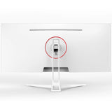 CRUA 34" WQHD 165Hz Utrawide Gaming Monitor,3440x1440 21:9 IPS Gaming Monitor,Build-in Speakers,120% sRGB,AMD FreeSync,HDMI & DP,Wall Mount Mount - White