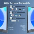 Portable Monitor Zero Frame, 15.6" Ultra Slim 1080P FHD 100% sRGB Display IPS Monitor, Plug&Play Second External Monitor for Laptop PC Phone Mac Xbox PS5