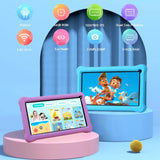 niuniutab Kids Tablet,7 inch Android for Kids, 3+5GB RAM 64GB ROM, 1024x600 IPS HD Touchscreen, Tablet with Parental Control, WiFi, Bluetooth,Quad-core(Purple)