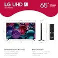 LG 65" 4K UHD UA75 AI Smart TV, 65UA7500