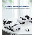 Battery Head Strap 6700mAh for Oculus Meta Quest 3/2, VR Headset Accessories for Quest 3 Battery Strap, Elite Strap with Double Adjust Knob Enhanced