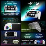 ASUS ROG Xbox Ally 7” 1080p 120Hz Gaming Handheld Touchscreen AMD Ryzen™ Z2 A 16GB RAM 512GB SSD White