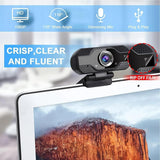 Webcam with Microphone for Desktop,1080P HD USB Webcam for PC Desktop & Laptop,with Privacy Cover&Webcam Tripod, Plug and Play,for Conferencing and Video Calling Best seller