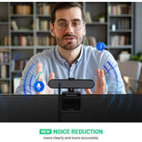 1440P HD Webcam with Microphone, Streaming Computer Web Camera USB PC Desktop Laptop Webcam with Stand/Privacy Cover/Tripod Stand, Autofocus, Noise Reduction for Video Calling/Zoom/Meeting
