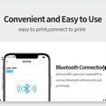 Mini Pocket Printer, Portable Bluetooth Thermal Printer, for Android or IOS APP, Inkless Printer Kids, Friends