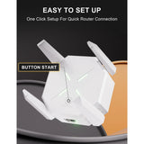 2025 WiFi Extender-Wireless Signal Repeater Booster,Covers Up to 10000 Sq.ft - 1200Mbps Wall-Through Strong WiFi Booster,WiFi Amplifier,WiFi Extenders Signal,Dual Band 2.4GHz & 5GHz Wireless Repeate