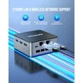 GMKtec Mini PC, 12GB RAM 512GB SSD, Intel N150(Up to 3.6GHz), Windows 11 Pro Deaktop Mini Computer, 3x USB3.2, Dual HDMI 2.0, Dual RJ45 Ethernet, Nucbox G2 Plus