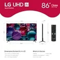 LG 86" 4K UHD UA75 AI Smart TV, 86UA7500