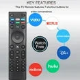 Universal Remote Control XRT140 for VIZIO Smart TV Remote Control Replacement Smartcast D, E, M, P, V, PX Series Smart TVs