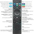 Universal Remote Control XRT140 for VIZIO Smart TV Remote Control Replacement Smartcast D, E, M, P, V, PX Series Smart TVs