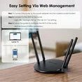 1200Mbps Dual Band Wifi 5 Router, 1000Mbps WAN/LAN WiFi Router, Coverage up to 1500sq.ft for Home