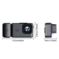 KQJQS 3 Channel Dash Cam Front and Rear Inside,4K Full UHD Dash Camera for Cars,Car Camera with IR Night Vision, 24 Hours Recording,Loop Recording, G-Sensor,Support 32 GB Max